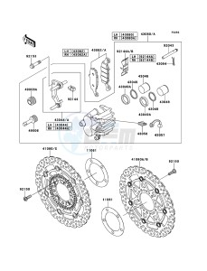 ER-6f ABS EX650B7F GB XX (EU ME A(FRICA) drawing Front Brake