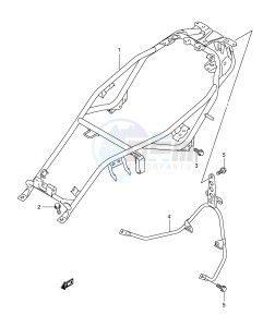 AN650 (E2) Burgman drawing SEAT RAIL