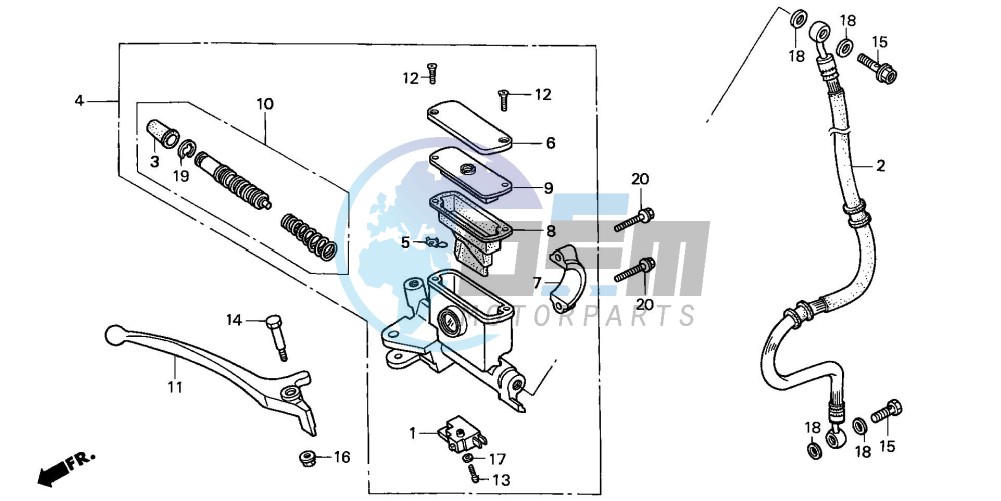 FR. BRAKE MASTER CYLINDER (1)