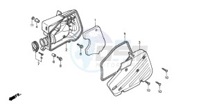 SA50 drawing AIR CLEANER