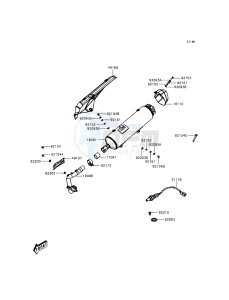 J300 ABS SC300BEFA XX (EU ME A(FRICA) drawing Muffler(s)