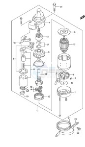 DF 150 drawing Starting Motor