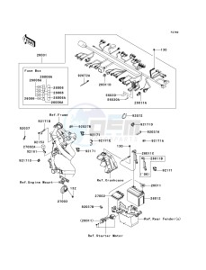 ER 650 A [ER-6N (AUSTRALIAN] (A6F-A8F) A7F drawing CHASSIS ELECTRICAL EQUIPMENT