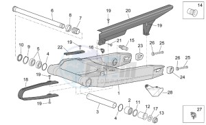 ETV 1000 Capo Nord - Rally Capo Nord drawing Swing arm