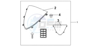 CBR1000RR9 UK - (E / MKH TRI) drawing WINDSCREEN