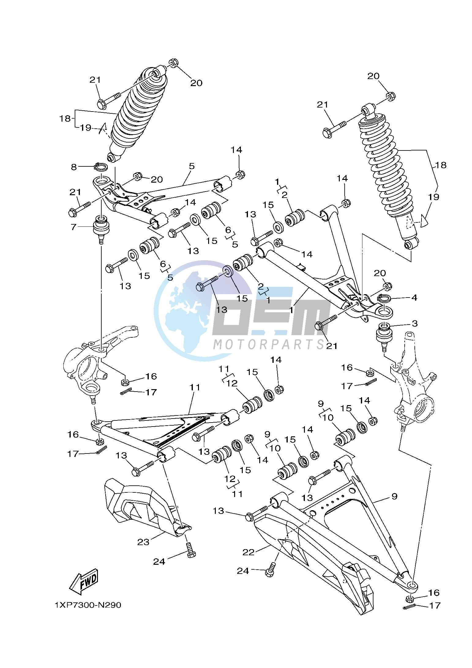 FRONT SUSPENSION & WHEEL