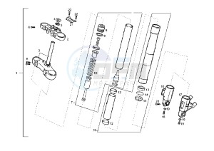 GPR NUDE - 50 cc drawing FRONT FORK