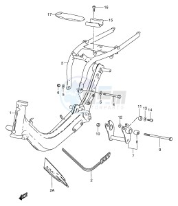 FZ50 (E1) drawing FRAME (MODEL K L P)