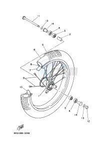 YZ85LW (1SNG 1SNJ 1SPG 1SPJ) drawing FRONT WHEEL