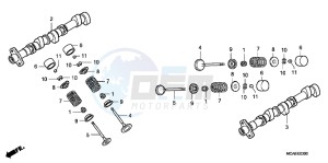 GL1800C drawing CAMSHAFT/VALVE