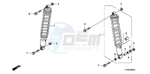 TRX400XC drawing FRONT CUSHION