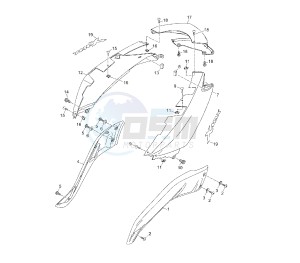 YP R X-MAX 125 drawing REAR BODY