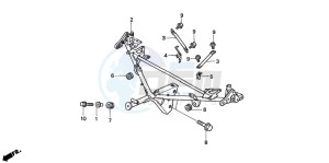 GL1800 drawing COWL STAY (GL1800A1/A2/A3 /A4/A5)