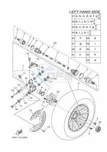 YFM700FWAD (BFEF) drawing REAR WHEEL