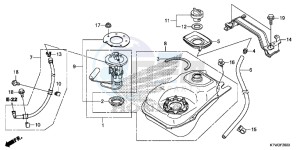 SH300AD SH300i E drawing FUEL TANK