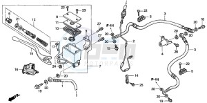 TRX300EX SPORTRAX drawing FR. BRAKE MASTER CYLINDER