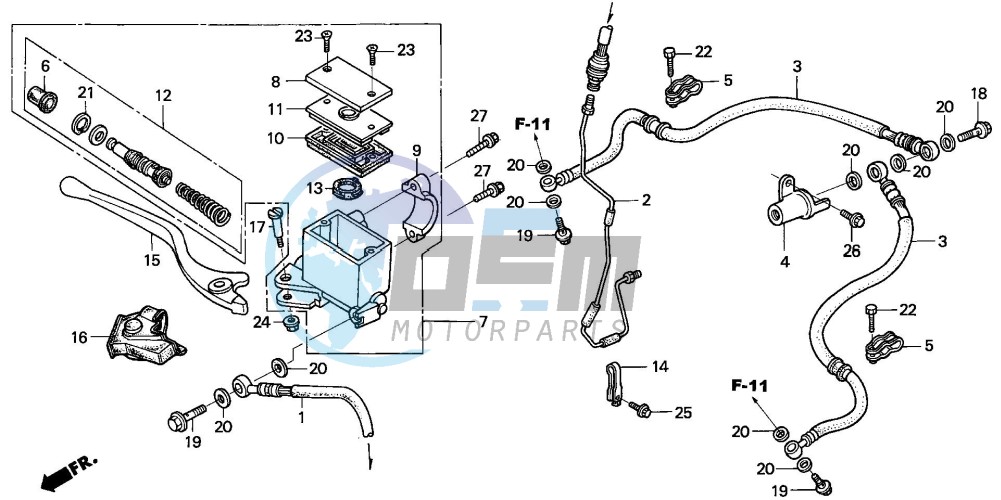 FR. BRAKE MASTER CYLINDER