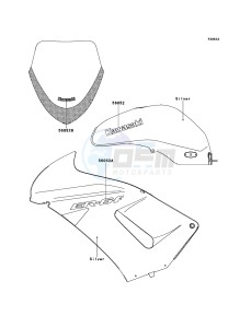 ER-6f EX650A6F GB XX (EU ME A(FRICA) drawing Decals(Silver)