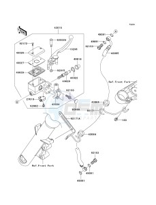 VN 900 C [VULCAN 900 CUSTOM] (7F-9FA) C7F drawing FRONT MASTER CYLINDER