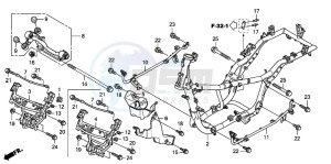 FES150 125 S-WING drawing FRAME BODY (FES1257/A7)(FES1507/A7)