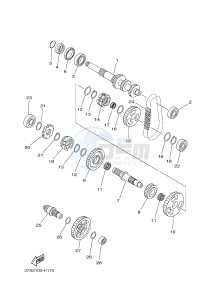 YFM450FWAD YFM450PHE GRIZZLY 450 EPS (2LC6 2LC7) drawing TRANSMISSION