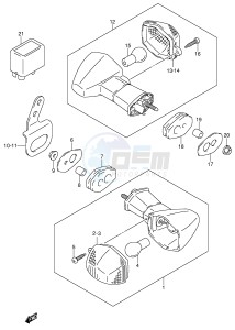 DR-Z400 (E1) drawing TURN SIGNAL LAMP (DR-Z400EY EK1 E24)