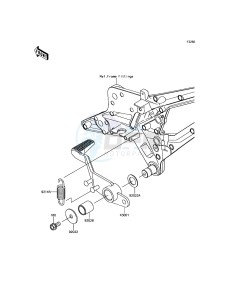 Z800 ABS ZR800BGF FR GB XX (EU ME A(FRICA) drawing Brake Pedal