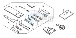 CB600F HORNET drawing TOOLS