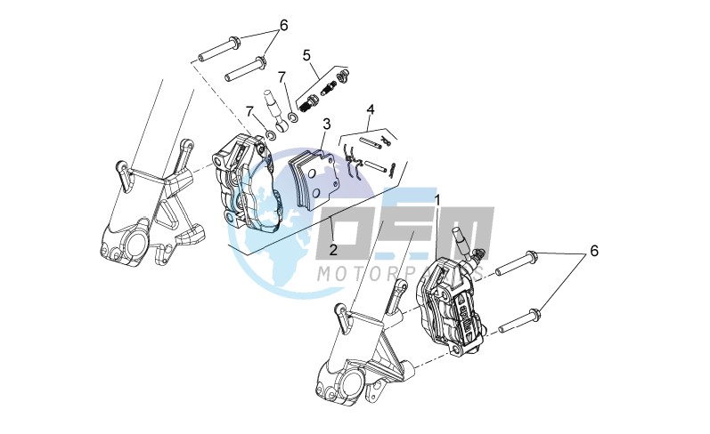 Front brake caliper