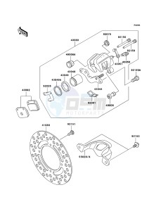 KX65 KX65A9F EU drawing Rear Brake