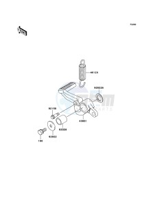 NINJA ZX-12R ZX1200-B4H FR GB GE XX (EU ME A(FRICA) drawing Brake Pedal