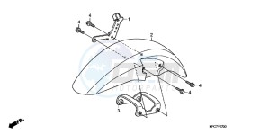 XL125VB drawing FRONT FENDER