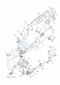 YFM450FWB YFM45KDHK (BJ5C) drawing EXHAUST