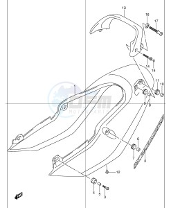 GSF1200 (E2) Bandit drawing SEAT TAIL COVER (GSF1200SK1)