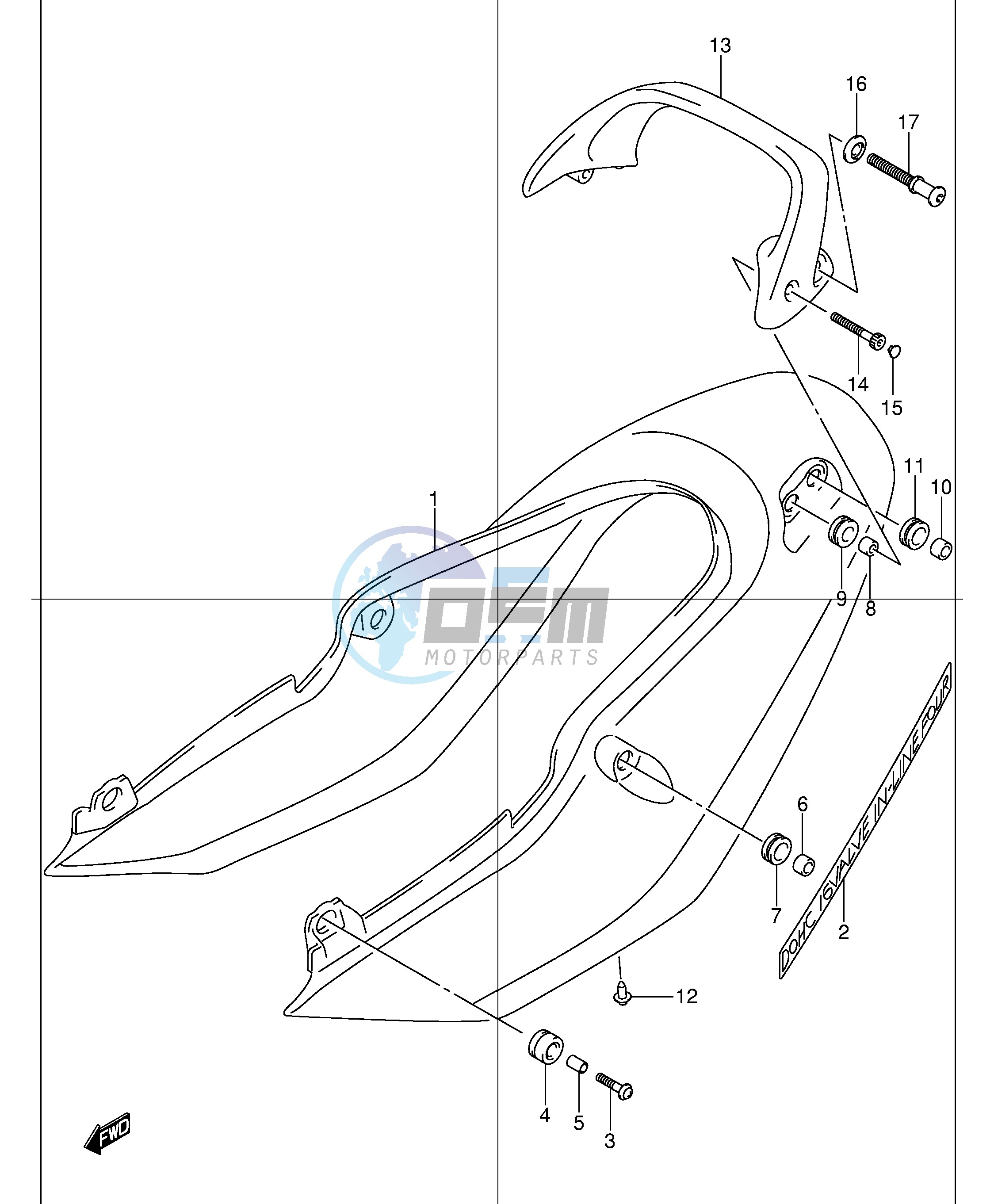 SEAT TAIL COVER (GSF1200SK1)