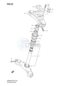 GSR600 (E2) drawing STEERING STEM (GSR600K6 UK6 K7 UK7)