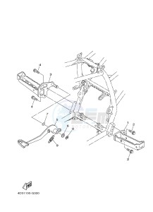 YFM250R YFM25RB RAPTOR 250 (1BTG 1BTH 1BTJ) drawing STAND & FOOTREST