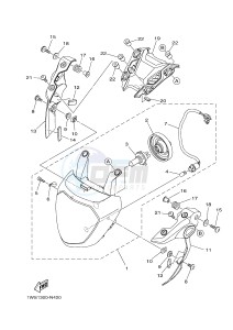 MT07A MT-07 ABS 700 (1XBA 1XBB) drawing HEADLIGHT