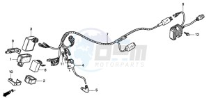 TRX300EX FOURTRAX 300 EX drawing WIRE HARNESS