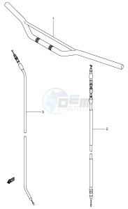 RM125 (E3-E28) drawing HANDLEBAR (MODEL K1 K2 K3 K4)