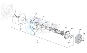 Scarabeo 50 4t 4v e2 drawing Clutch