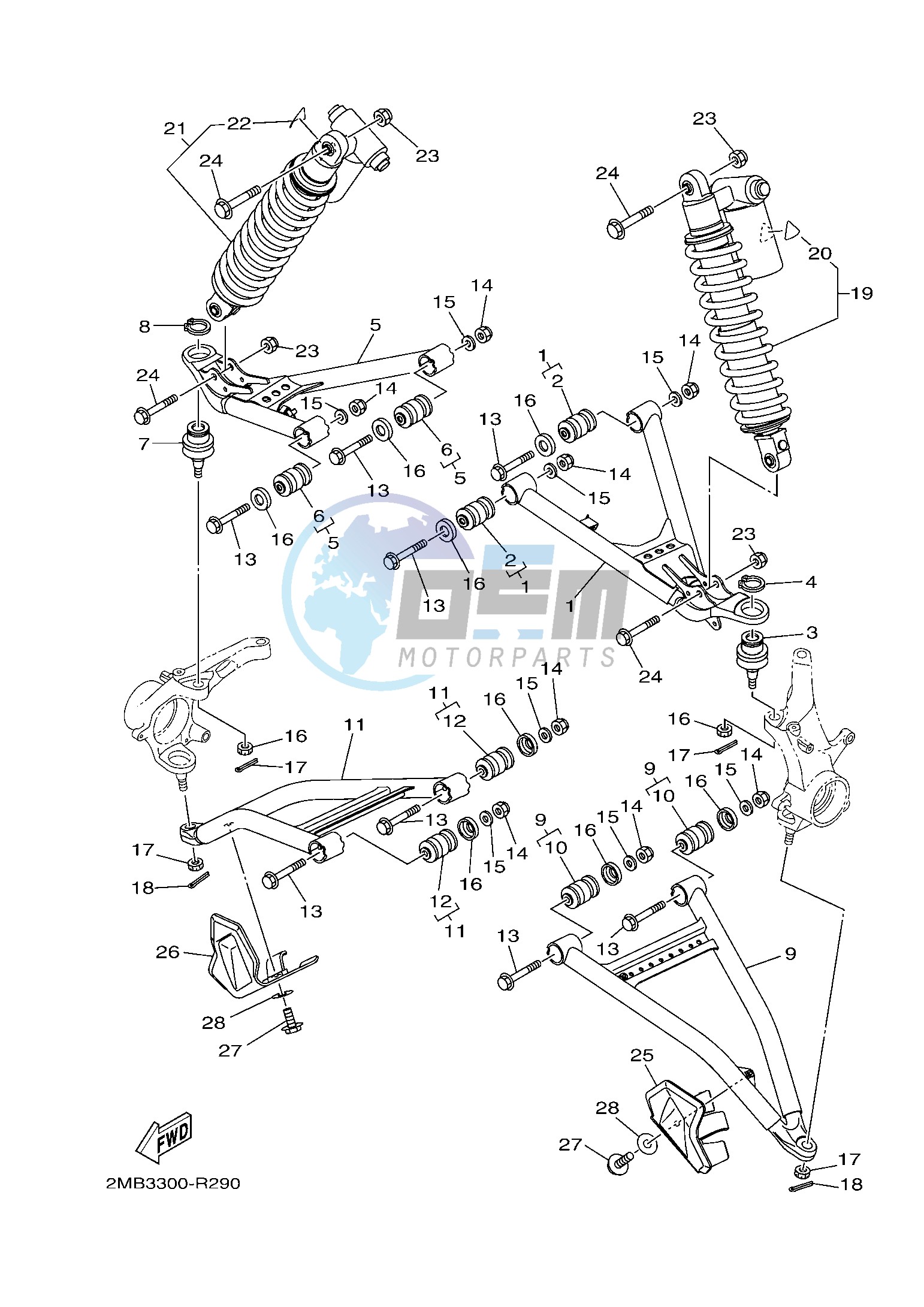 FRONT SUSPENSION & WHEEL