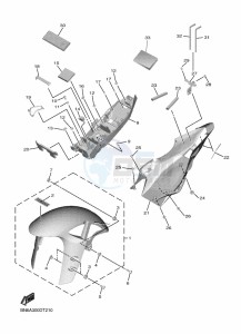 YZF600 YZF-R6 (BN6H) drawing FENDER