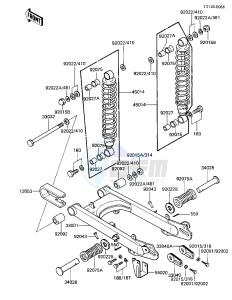 KE 100 B [KE100] (B1-B5) [KE100] drawing SWING ARM_SHOCK ABSORBERS