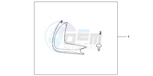 VFR1200FB drawing SIDE DEFLECTOR