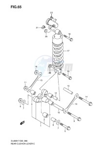 DL 650 V-STROM EU-UK drawing REAR CUSHION LEVER