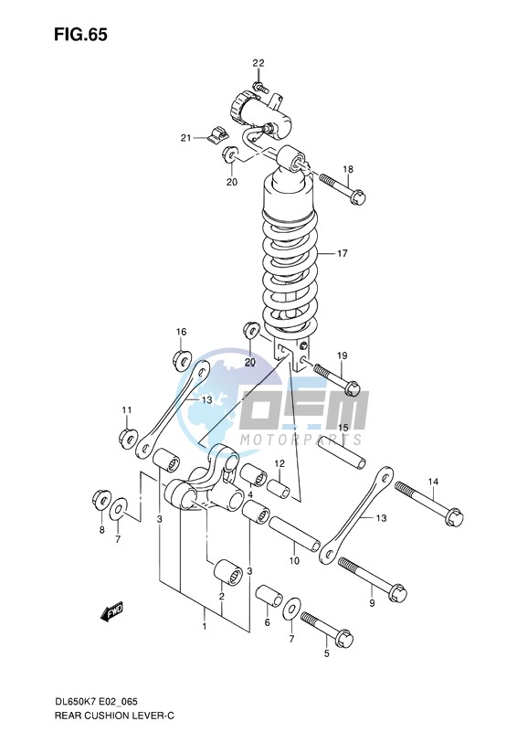 REAR CUSHION LEVER