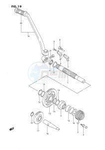 DR650 (E4) drawing KICK STARTER