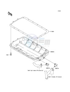 JET SKI STX-12F JT1200-D1 FR drawing Oil Pan