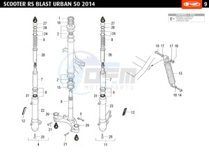 BLAST-URBAN-RED 50 drawing SUSPENSION